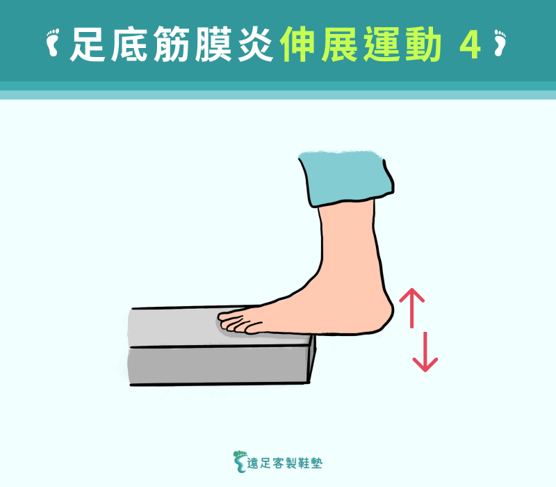 足底筋膜炎伸展運動 4
